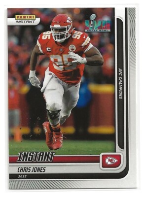 2022 Panini Instant Chris Jones AFC Champs / SB LVII SP Card /423