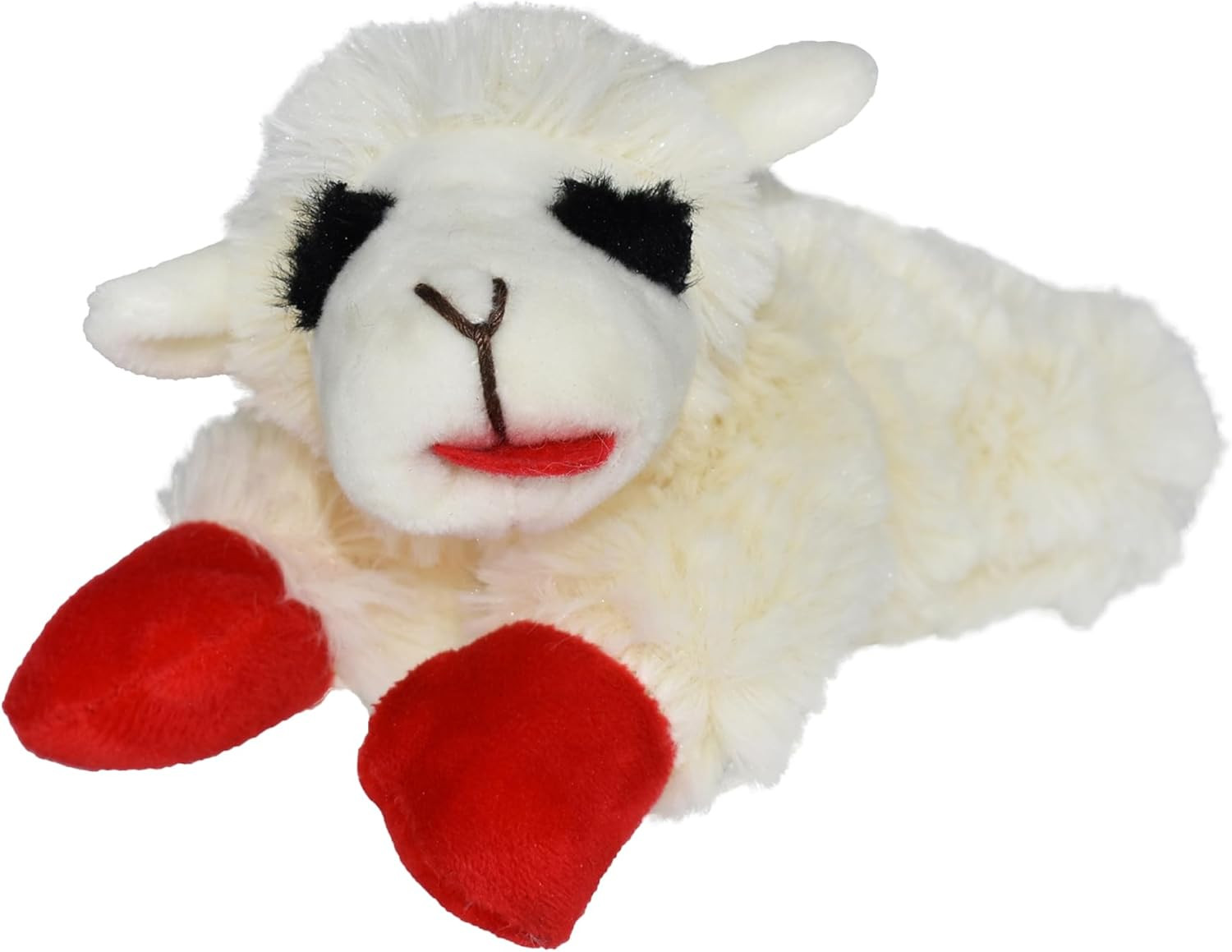 Lamb Chop Dog Plush Toy - Squeaky Toy for All Dogs - Extra S