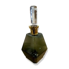 $250 Global Views Gray Smoke 24-K Gold Neck Bottle Wine Decanter Carafe