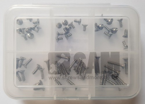 Schrauben für Kunststoffe TORX/KREUZSCHLITZ Linsen-/Senkkopf Set EDELSTAHL A2 - Bild 5 von 16