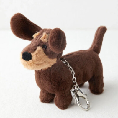 Jellycat Otto Sausage Dog Dachshund Purse Long Brown Plush Stuffed Animal Weenie