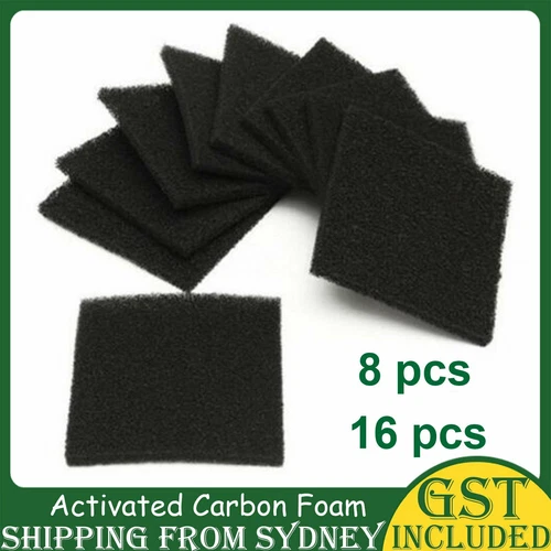 UP 16X Universal Activated Carbon Foam Sponge Fume Air Filter Impregnated Pads A - Picture 1 of 11