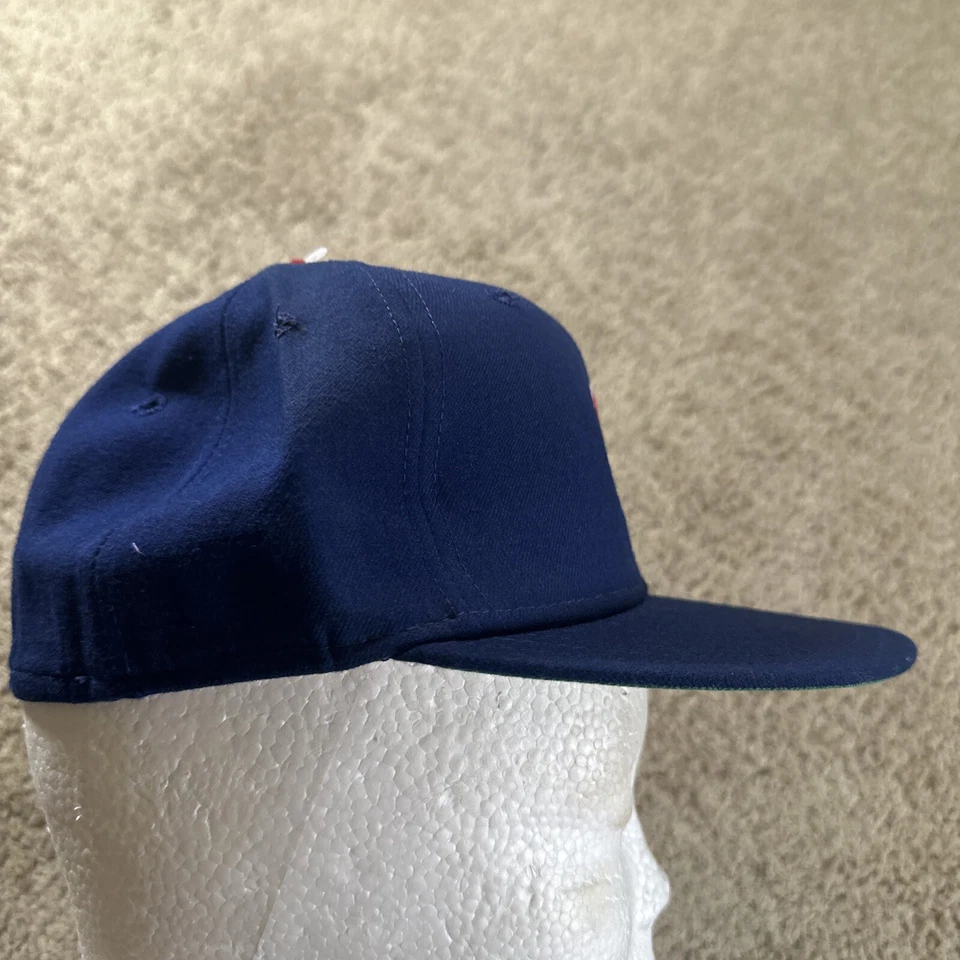 Vtg Chicago Cubs Hat Cap Youth 6 7/8 Blue Pro Model Diamond 5950 New Era US - Image 4 of 4