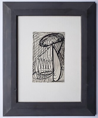 Zeichnung Federzeichnung Art Brut Abstrakt Komposition Madge Gill