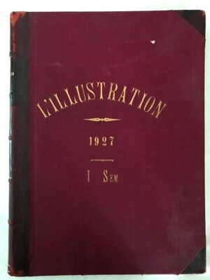 1927 #4374-91 L'ILLUSTRATION French Color Illustrated MAGAZINE JOURNAL 18#s, Map