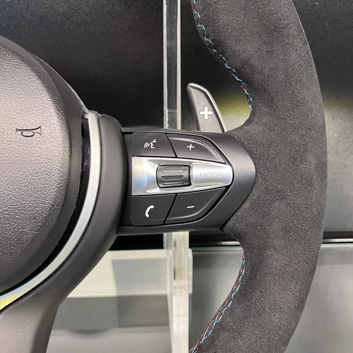 For BMW M3 M5 M6 F01 F02 F06 F10 F12 F15 F16 F22 F30 Alcantara Steering Wheel - Picture 3 of 8