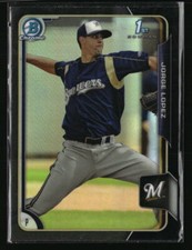 Jorge Lopez 2015 Bowman Chrome Prospect Black Refractors #BCP39  Baseball Card