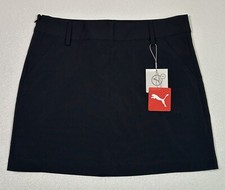 Puma Size 8 Black White Dots Moisture Wicking UPF 50 Pounce Sport Skirt NWT