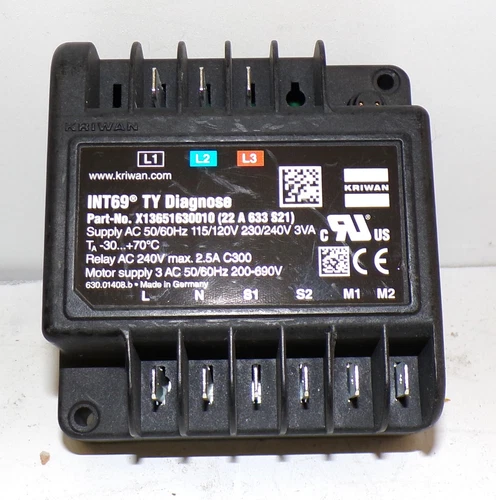 KRIWAN INT69® TY Diagnose Part-No. X13651630010 (22 A 633 S21) New Surplus / CC3