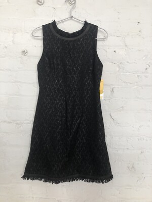 alice and olivia black dress with leather Alice + Olivia Frances Vegan Leather Puff Sleeve Mini Dress Black 4