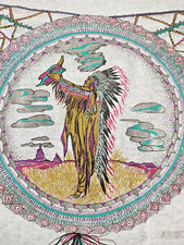 Vintage Arizona Native American T Shirt Size Lg USA Single Stitch Heather Gray