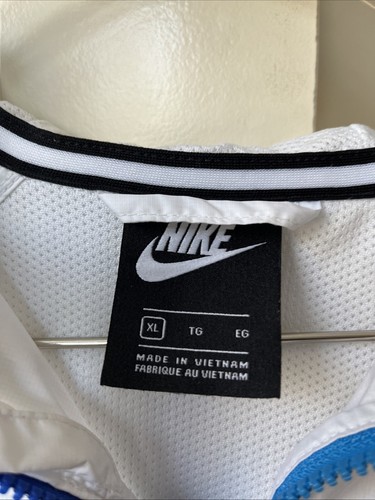 Nike Windbreaker Jacket Youth XL Colorblock Full Zip Hooded CD7497-100 - Picture 3 of 4