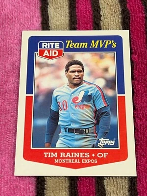1988 TOPPS RITE AID TEAM MVP'S #6 TIM RAINES EXPOS H.O.F. VINTAGE BASEBALL CARD! - Photo 1/2