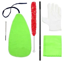 Adore Pro Flute Cleaning Kit - Cleaning Rod, Cloth, Brush, Gloves, Screwdriver