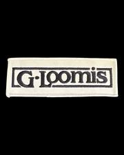 Vintage G•Loomis White/Black Logo Clothing Patch, New Old Stock