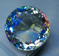 Mystic Topaz Rainbow Color Round Cut 100 Ct Natural EGL Certified Gemstone