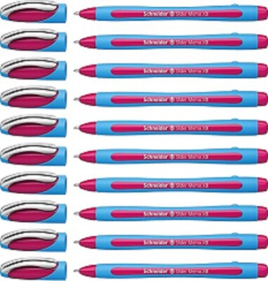Schneider Memo XB (Extra Broad) Ballpoint Pen, 1.4 mm, Pink Ink, 10ea/Bx, 150209