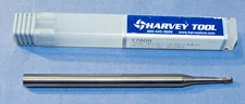 Harvey Tool Carbide Ball Long Reach End Mill 0.125" Dia. x0.188" LOC x !" Reach