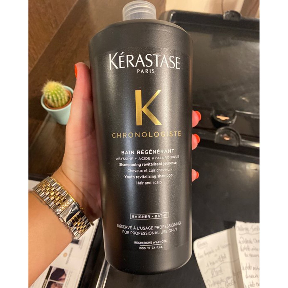 Kerastase Chronologiste Bain Regenerant Shampoo 34oz 1000ml