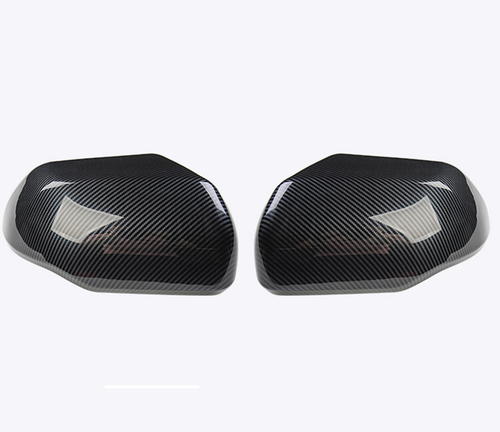 ABS Carbon Fiber Side Rearview Mirror Cover Trim For Toyota Tundra 2022