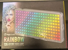 DIGIPOWER Rainbow 135 LED LIGHT BAR lcd screen for video camera