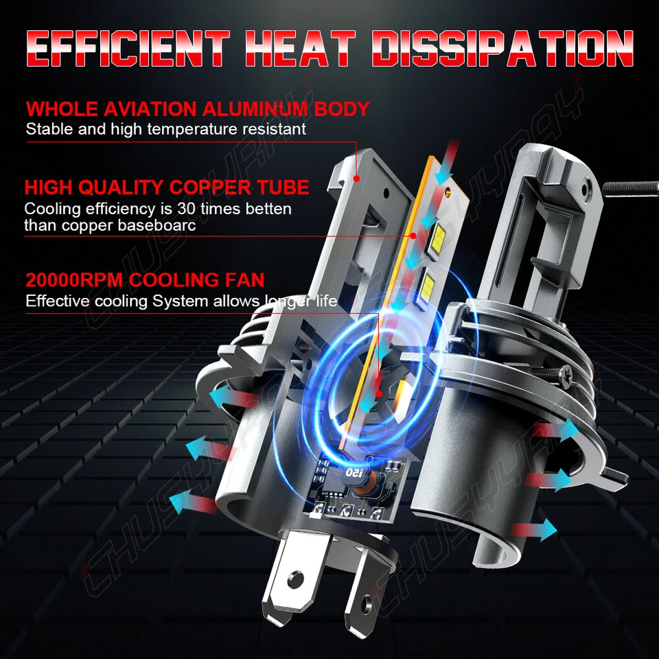 DOT Approved Pair 5x7 7x6 led Headlights With H4 for Ford F650 F750 L9000 F 250 - Image 2 of 4