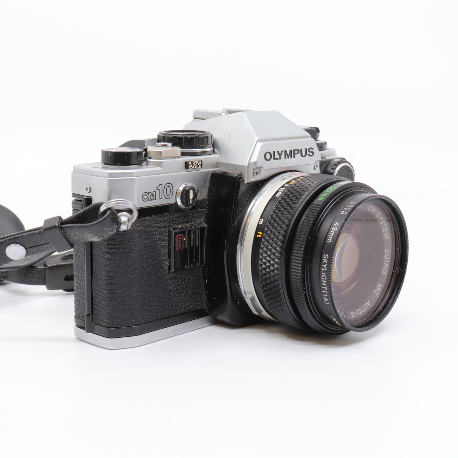 Olympus OM10 Film Camera 50mm F1.8 Lens Manual Adapter VM 2302 AJ eBay