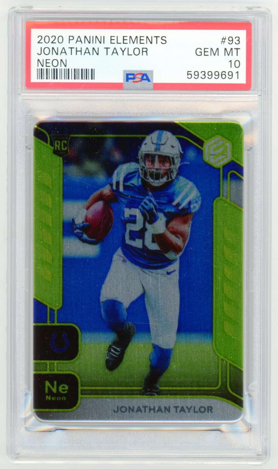 Jonathan Taylor Panini Elements #93 Neon