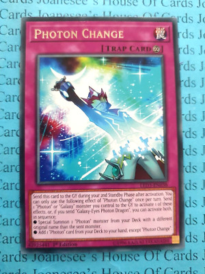 LED3-EN038 Photon Change Rare Yu-Gi-Oh Card 1st Edition New