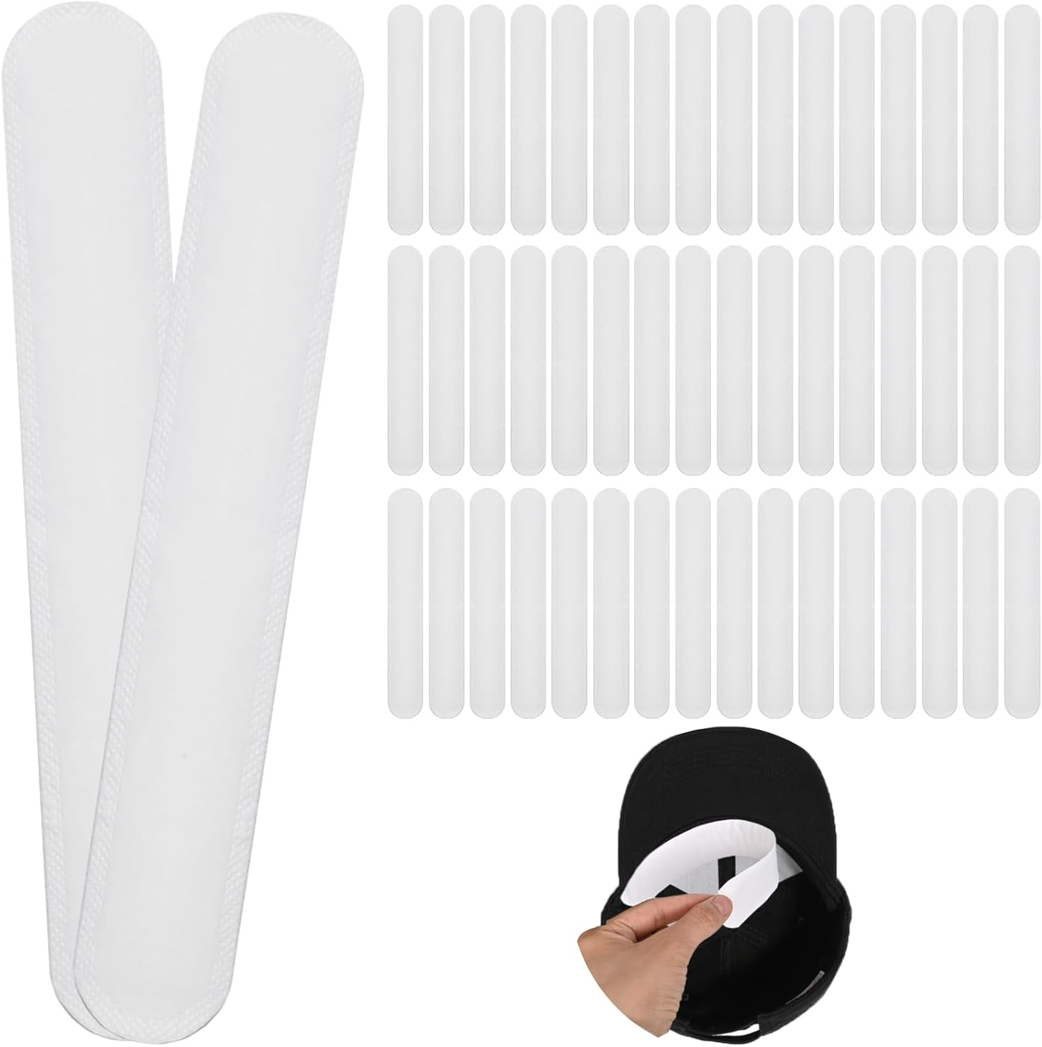 Disposable Sweat-Absorbing Hat Liners for Baseball Caps-image