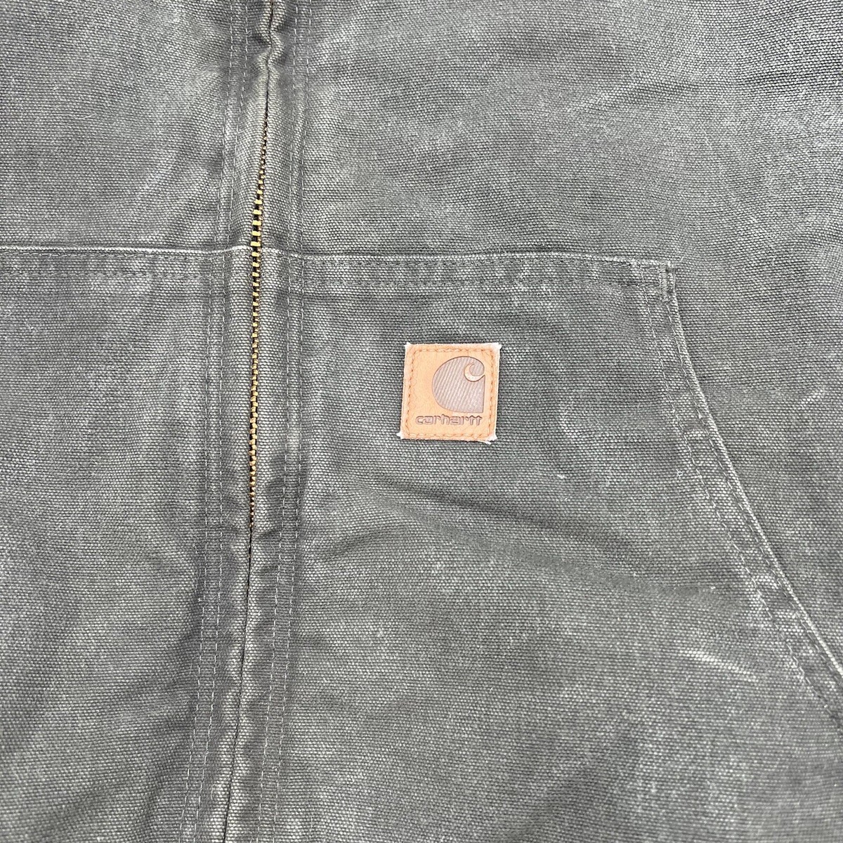 Vintage Y2K Mens Carhartt J130 MOS Mossy Green Hooded Canvas Vintage Y2K Mens Carhartt J130 MOS Mossy Green Hooded Canvas