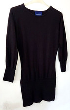 ABSOLUTELY CREATIVE WORLDWIDE Womens Long Sleeve Tunic Sweater Dress Black S