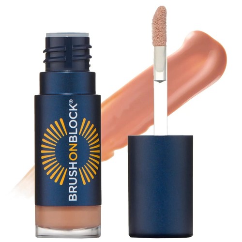 Brush On Block Sonnenglanz schützendes Lippenöl LSF 30 Nude Tönung ~ versiegelt EXP 04/26
