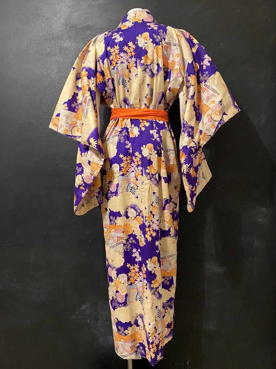 gold standard multicolored kimono dress Furisode Kimono