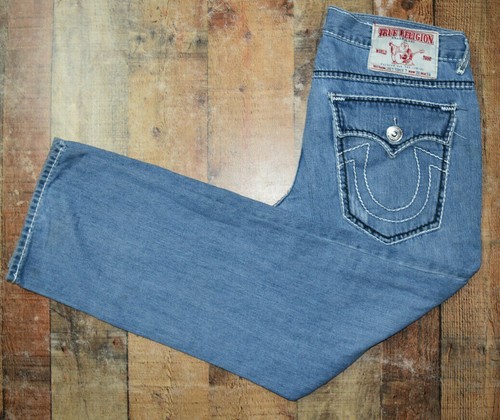 Blue Denim Jeans Button Flap Pockets | eBay