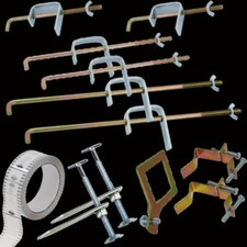12pc Blakes Brick Profile Clamp Kit 2 x 9" 14" 18" Bolt Setting Stabilizer Spike
