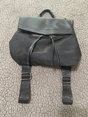 black faux leather backpack large Elgant Wallet Bag Adjustable shoulder straps with buckle The Verona Vegan Vachetta Leather