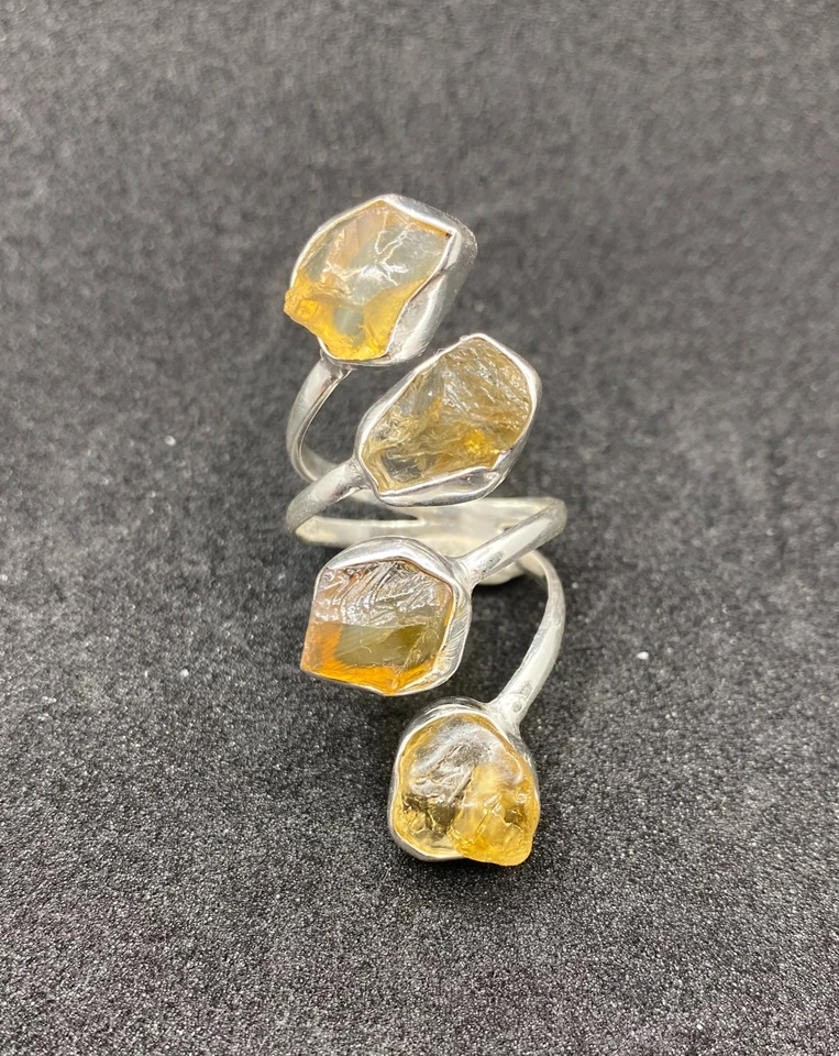 Moda Positano Gioielli - Collezione Zaffiro - Anello Ag 925 e Quarzo Citrino - Immagine 3 di 4