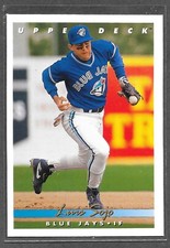 1993 Upper Deck Luis Sojo #802 Toronto Blue Jays  Near Mint - Free Shipping