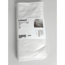 IKEA LENAST Crib Skirt Dotted White 28x52" 804.576.32 Nursery Bedding