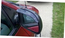 TRUE LINE Universal 7 Inch Long Automotive Black Smoke Mirror Visor Rain