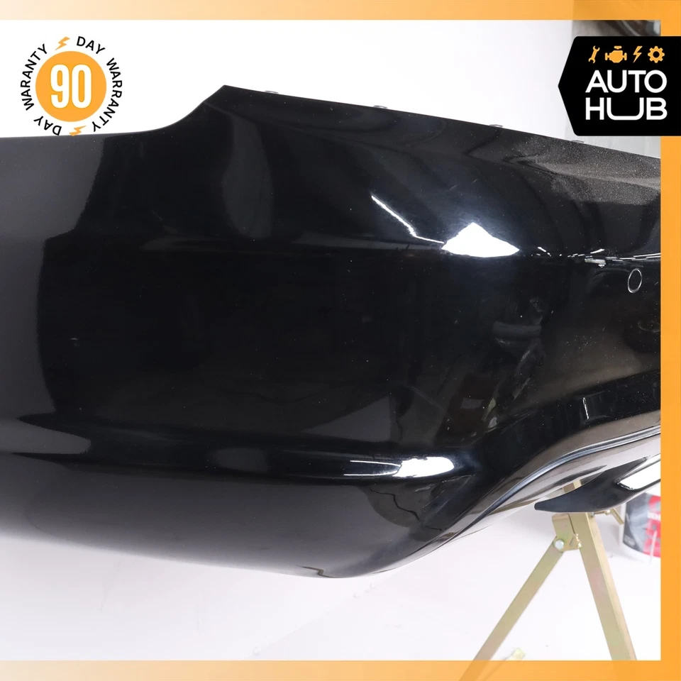 Conjunto de tampa de para-choque traseiro Mercedes R230 SL550 SL600 AMG Sport preto fabricante de equipamento original - Imagem 3 de 4