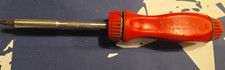 SNAP-ON RED HARD HANDLE RACING EDITION RATCHETING SCREWDRIVER #SSDMR4ARAC