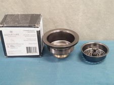 Signature Hardware Strainer Basket w/ Lift Stopper 3-1/2" Drain Gunmetal NICE