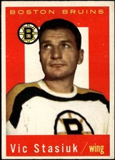 1959 Topps Hockey Vic Stasiuk 1959 Topps #14 Boston Bruins
