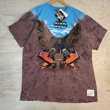 Vintage Star Wars Shirt Mens XL Podracer Graphic Movie Tee Short Tie Dye AOP