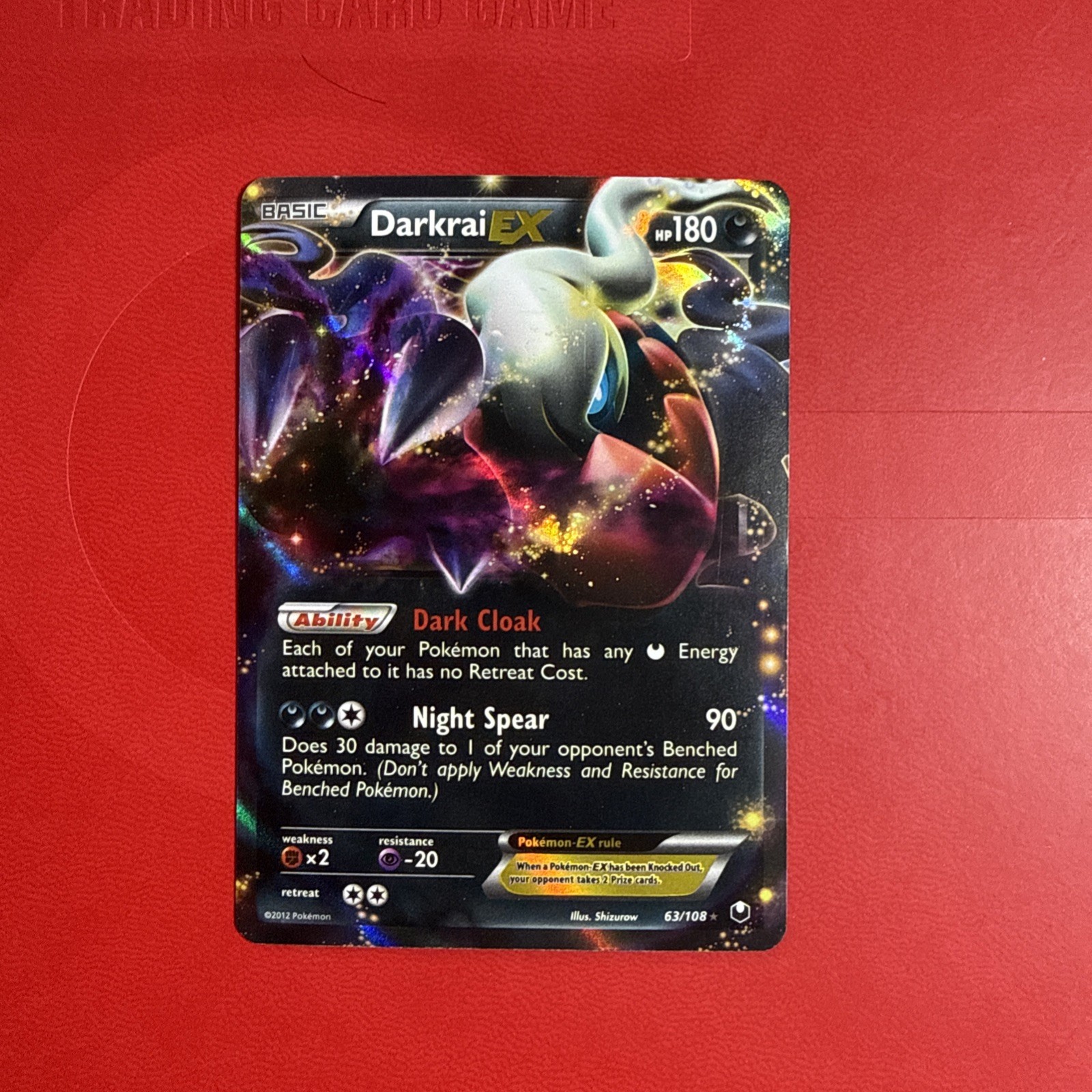 Darkrai EX 63/108 Dark Explorers Holo Pokemon TCG NM/LP 2012
