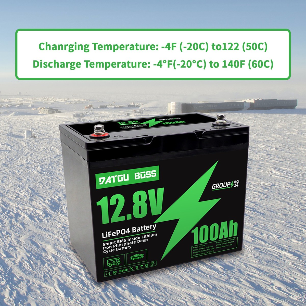 hxm113#DATOU BOSS LiFePO4バッテリー 12.8V300Ah ディープサイクル 
