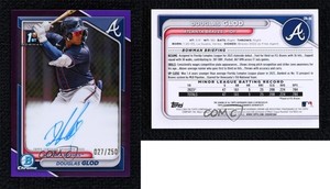 2024 Bowman Chrome Prospect Purple Refractor /250 Douglas Glod #CPA-DG Auto