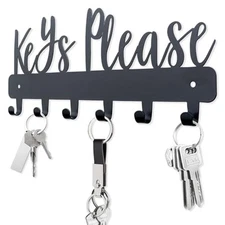 Keys Please Holder on Wall,Key Holder Wall Normal Size Key Hooks:11x4.57inches